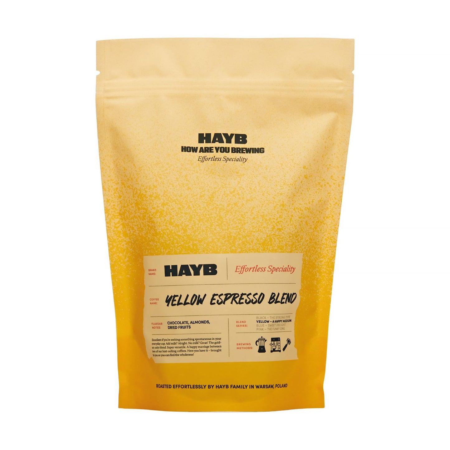 HAYB - kawa ziarnista Yellow Espresso Blend Natural, Washed